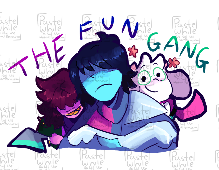 The Fun Gang Sticker Design