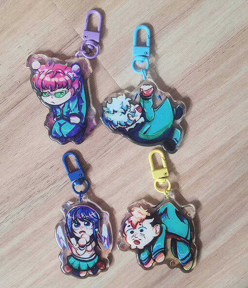 Saiki K Keychains