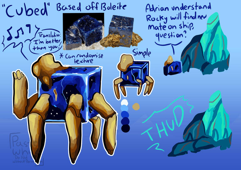 Character design based off species concept from Project Hail Mary