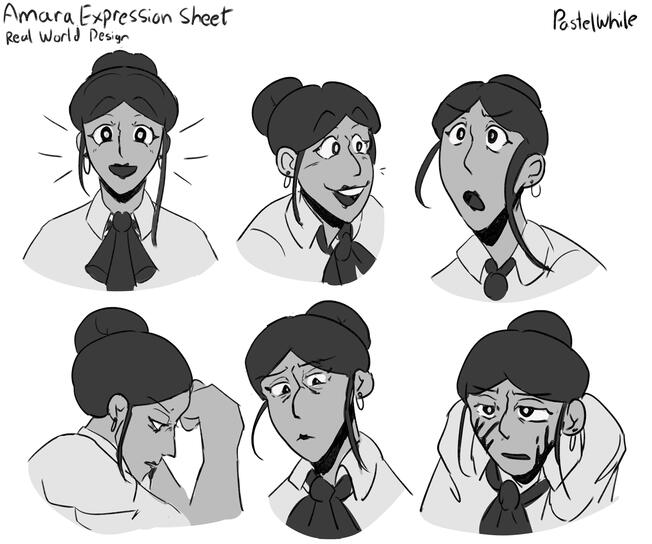 Original Character Expression Sheet